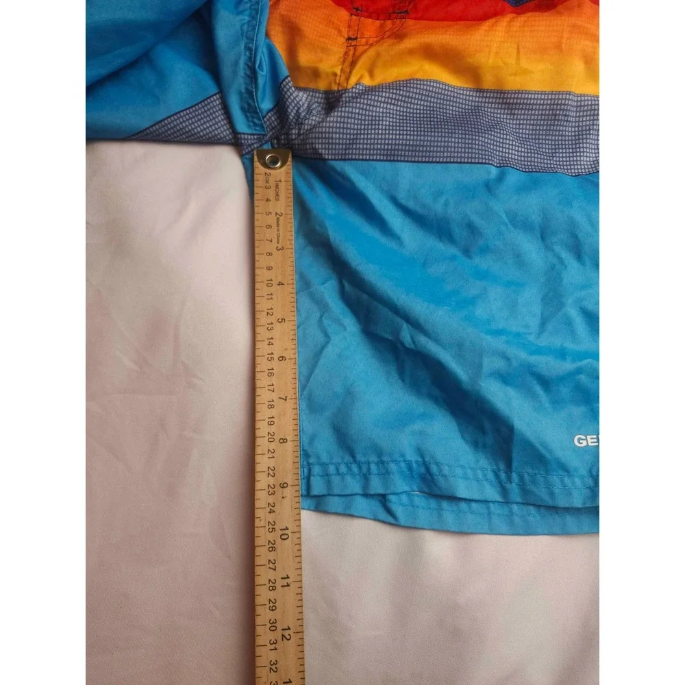 Gerry Board Shorts Boys Size XL 18/20 Multi Color Woven Swim Trunks Youth Beach
